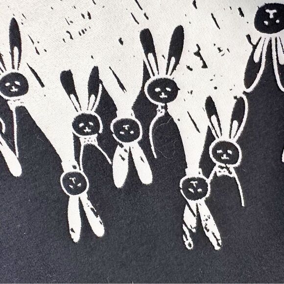 Japanese Style Mori Girl Cute Cartoon Rabbit Ear Loose Cozy Lined Hooded‎ Cape - Picture 9 of 12